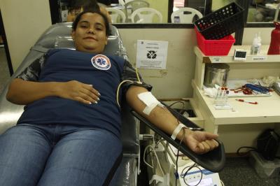 Defesa Civil leva voluntários para doação de sangue no Hemopa