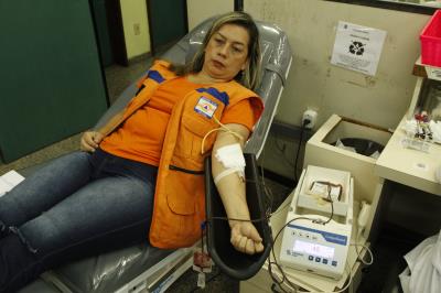 Defesa Civil leva voluntários para doação de sangue no Hemopa