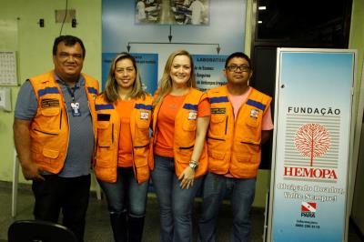 Defesa Civil leva voluntários para doação de sangue no Hemopa