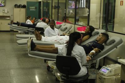 Defesa Civil leva voluntários para doação de sangue no Hemopa