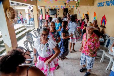 Famílias atendidas pelo Cras Tapanã participam de programação especial