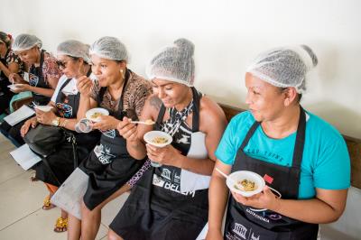 Prefeitura qualifica empreendedores de Cotijuba em boas práticas e manipulação de alimentos