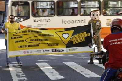 Ação educativa alerta para cuidados no trânsito no mês de julho