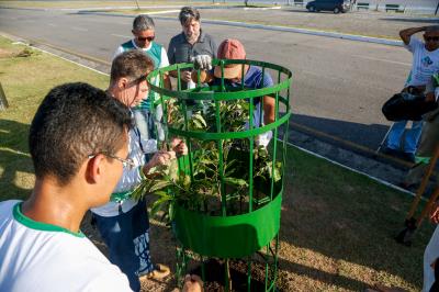 Prefeitura e comunidade cultivam mudas no Portal da Amazônia
