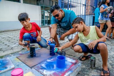 Comunidade da Vila da Barca recebe oficinas apoiadas pela Fumbel