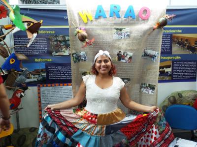 Crianças venezuelanas da etnia indígena Warao participam de programação especial