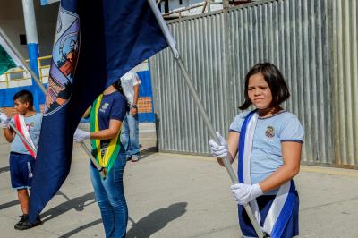 Garantia de direitos é destaque no desfile escolar de estudantes municipais