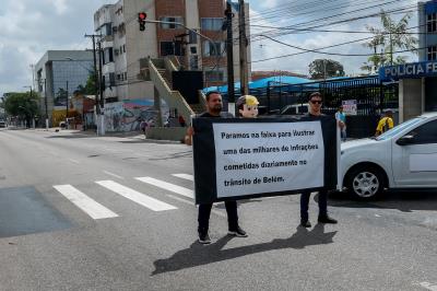 Ação educativa abre a Semana Nacional do Trânsito em Belém