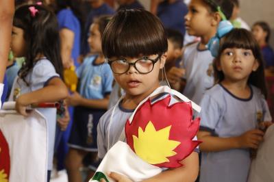 Alegria de estudantes marca abertura do VII Jogos Escolares Municipais