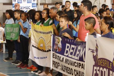 Alegria de estudantes marca abertura do VII Jogos Escolares Municipais