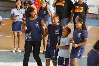 Alegria de estudantes marca abertura do VII Jogos Escolares Municipais