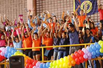 Alegria de estudantes marca abertura do VII Jogos Escolares Municipais