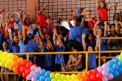 Alegria de estudantes marca abertura do VII Jogos Escolares Municipais