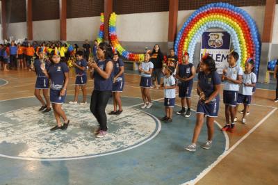Alegria de estudantes marca abertura do VII Jogos Escolares Municipais