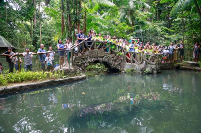 Bosque Rodrigues Alves comemora Dia da Fauna e aniversário do peixe-boi Cajuru