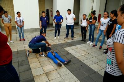 Voluntários da Defesa Civil recebem treinamentos para atuarem no Círio de Nazaré