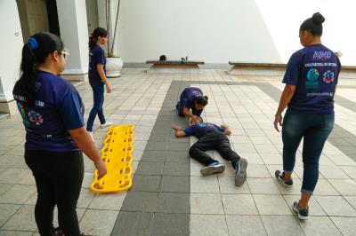 Voluntários da Defesa Civil recebem treinamentos para atuarem no Círio de Nazaré