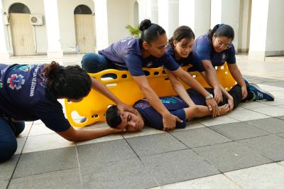Voluntários da Defesa Civil recebem treinamentos para atuarem no Círio de Nazaré