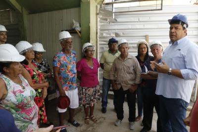 Lideranças comunitárias visitam obras do Pronto Socorro do Guamá