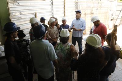 Lideranças comunitárias visitam obras do Pronto Socorro do Guamá