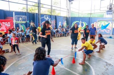 Mais de 40 crianças venezuelanas participam dos Jogos Escolares da Semec