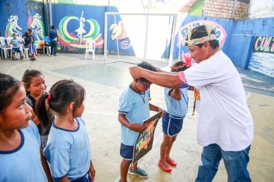 Mais de 40 crianças venezuelanas participam dos Jogos Escolares da Semec