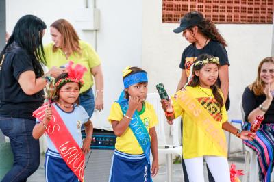 Mais de 40 crianças venezuelanas participam dos Jogos Escolares da Semec