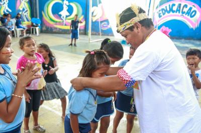 Mais de 40 crianças venezuelanas participam dos Jogos Escolares da Semec