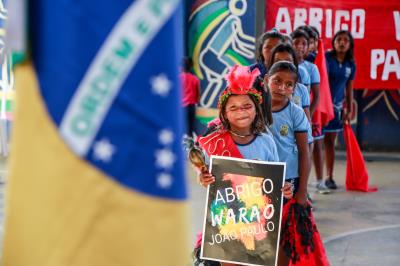 Mais de 40 crianças venezuelanas participam dos Jogos Escolares da Semec