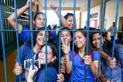 Mais de 40 crianças venezuelanas participam dos Jogos Escolares da Semec