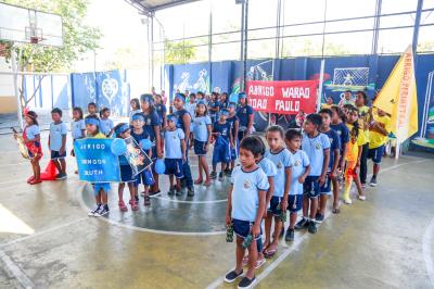 Mais de 40 crianças venezuelanas participam dos Jogos Escolares da Semec