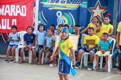 Mais de 40 crianças venezuelanas participam dos Jogos Escolares da Semec