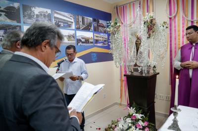 Gabinete municipal recebe visita da imagem peregrina