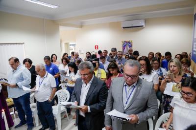 Gabinete municipal recebe visita da imagem peregrina