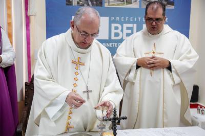Gabinete municipal recebe visita da imagem peregrina