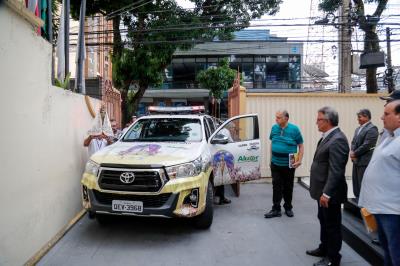 Gabinete municipal recebe visita da imagem peregrina