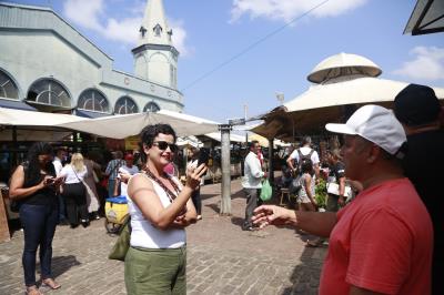 Comitiva do Encontro Latino-americano das Cidades Criativas visita o Ver-o-Peso