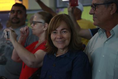 Turistas do Círio de Nazaré são recepcionados no aeroporto de Belém