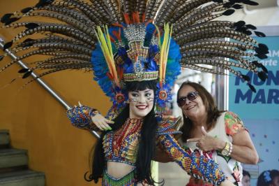 Turistas do Círio de Nazaré são recepcionados no aeroporto de Belém