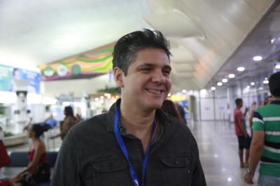 Turistas do Círio de Nazaré são recepcionados no aeroporto de Belém