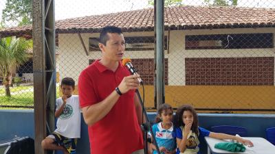 Crianças de escola municipal participam do projeto Guarda Amigo da Escola