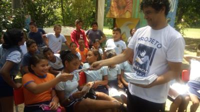 Escola Municipal Sebastião dos Santos Quaresma recebe o projeto "Inocência Roubada"