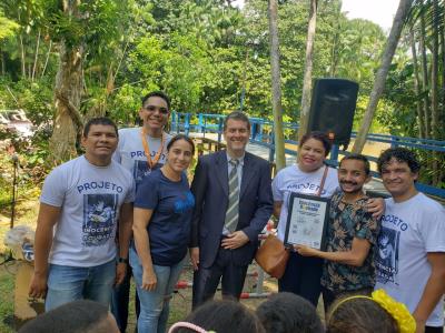 Escola Municipal Sebastião dos Santos Quaresma recebe o projeto "Inocência Roubada"