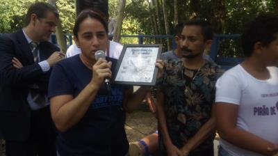 Escola Municipal Sebastião dos Santos Quaresma recebe o projeto "Inocência Roubada"