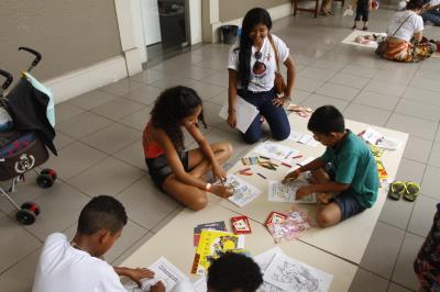 Funpapa conscientiza a população contra o trabalho infantil durante o Círio das Crianças