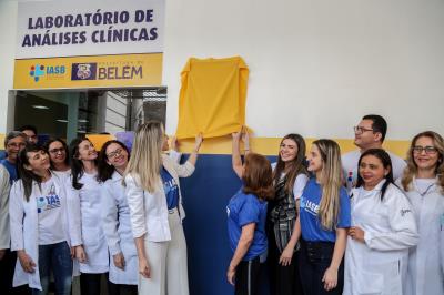 Prefeitura de Belém inaugura o novo laboratório de análises clínicas do IASB