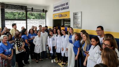 Prefeitura de Belém inaugura o novo laboratório de análises clínicas do IASB