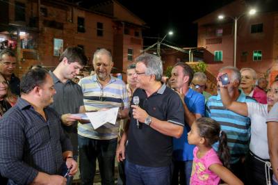 Vila da Barca ganha quadra de vôlei reformada e obras de pavimentação