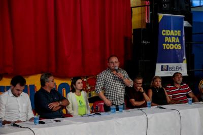 Moradores participam de reunião pública sobre a execução das obras do Sanear Belém