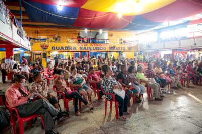 Moradores participam de reunião pública sobre a execução das obras do Sanear Belém